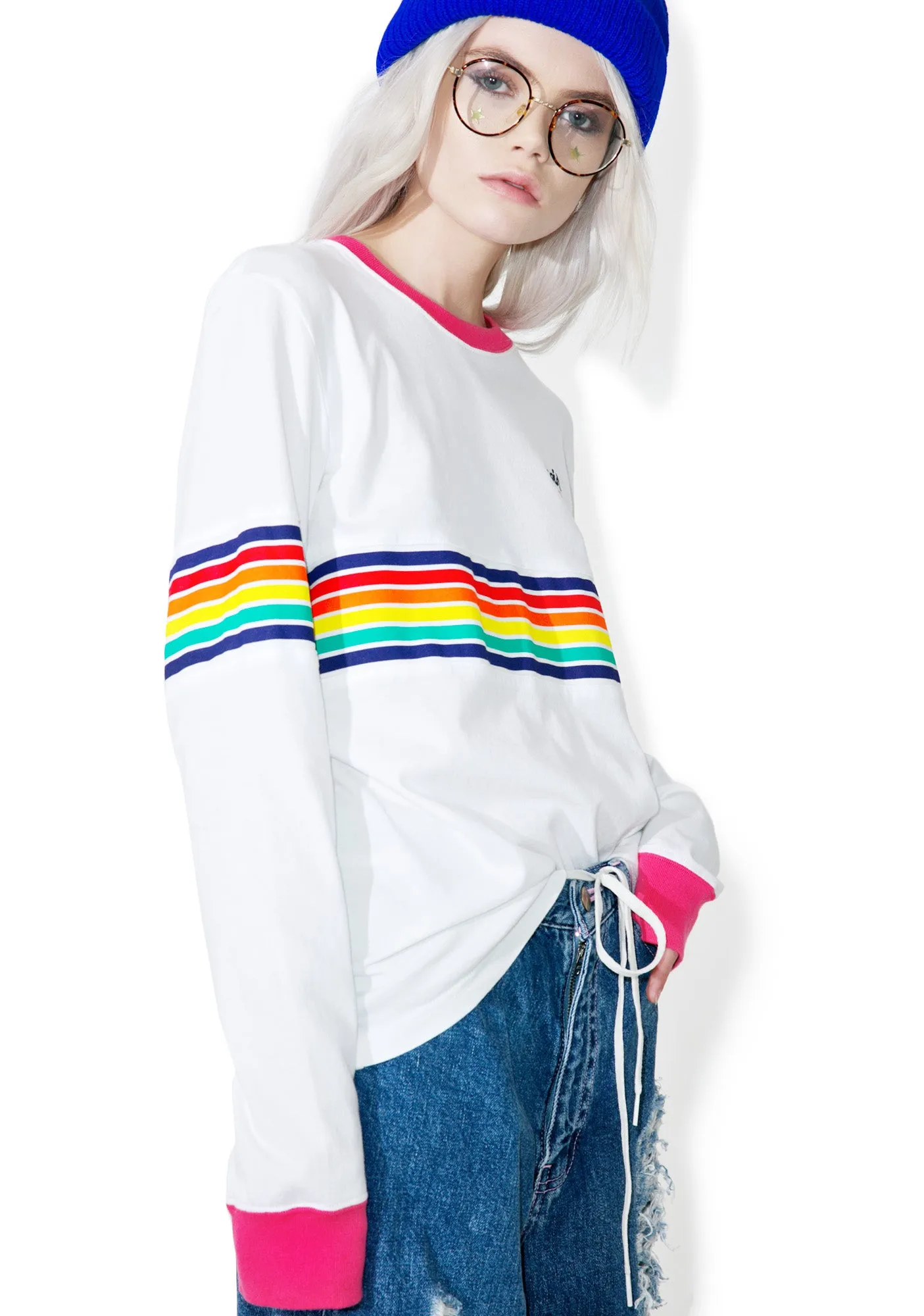 x X-Girl Multistripe Longsleeve Tee sold by Dolls Kill product image thumbnail 2