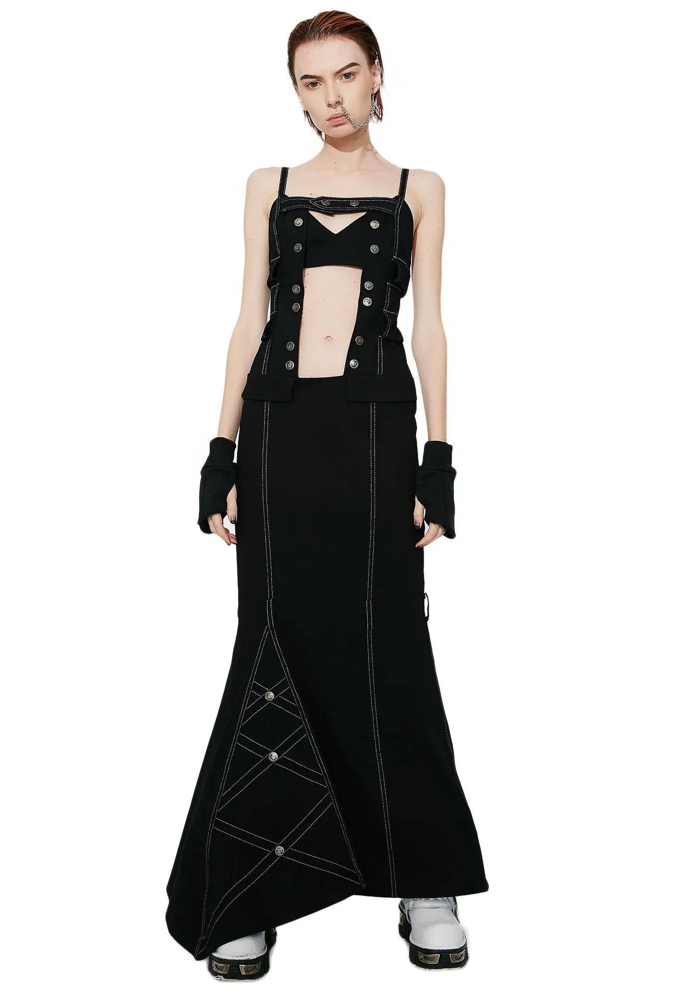 Belted Beauty Dress sold by Dolls Kill