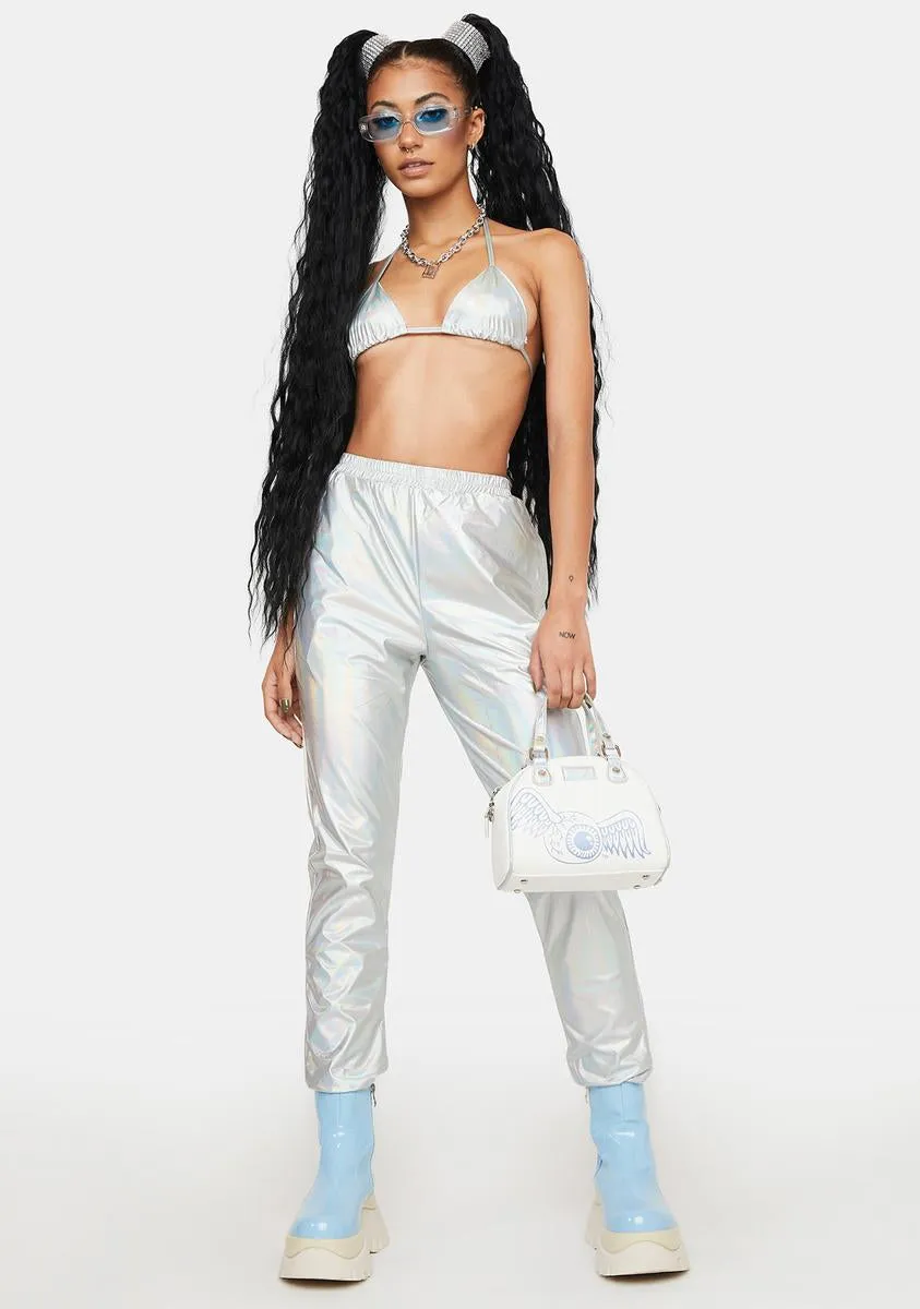 Take A Trip Metallic Joggers Set sold by Dolls Kill product image thumbnail 2
