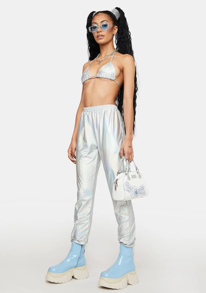 Take A Trip Metallic Joggers Set sold by Dolls Kill product image thumbnail 3