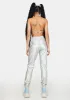 Take A Trip Metallic Joggers Set sold by Dolls Kill