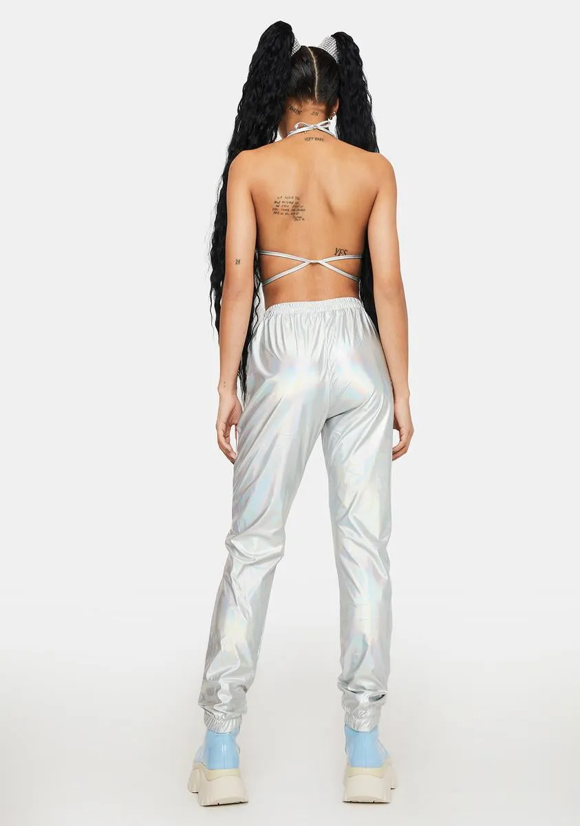 Take A Trip Metallic Joggers Set sold by Dolls Kill product image thumbnail 4