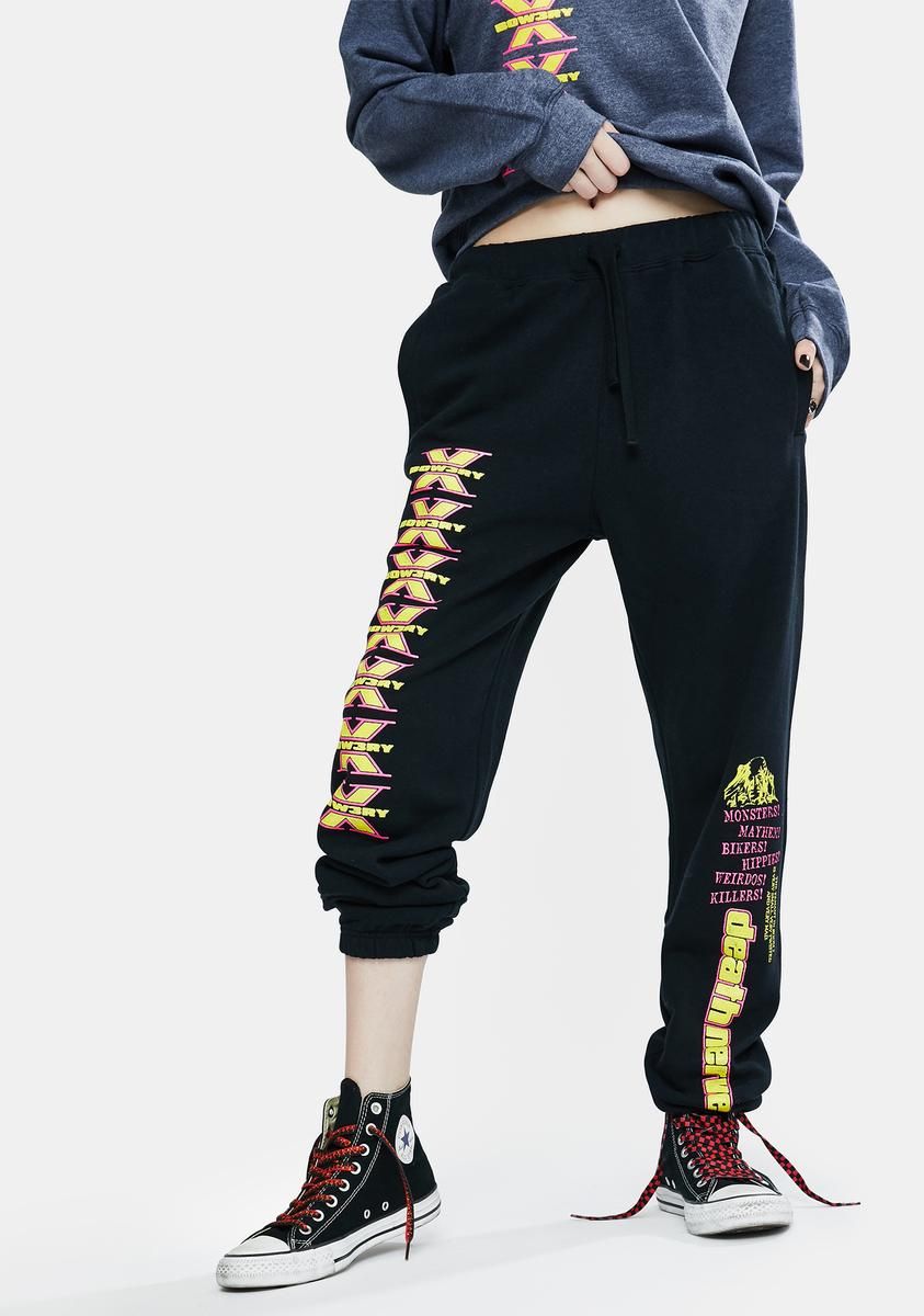 Death Nerves Graphic Sweatpants sold by Dolls Kill