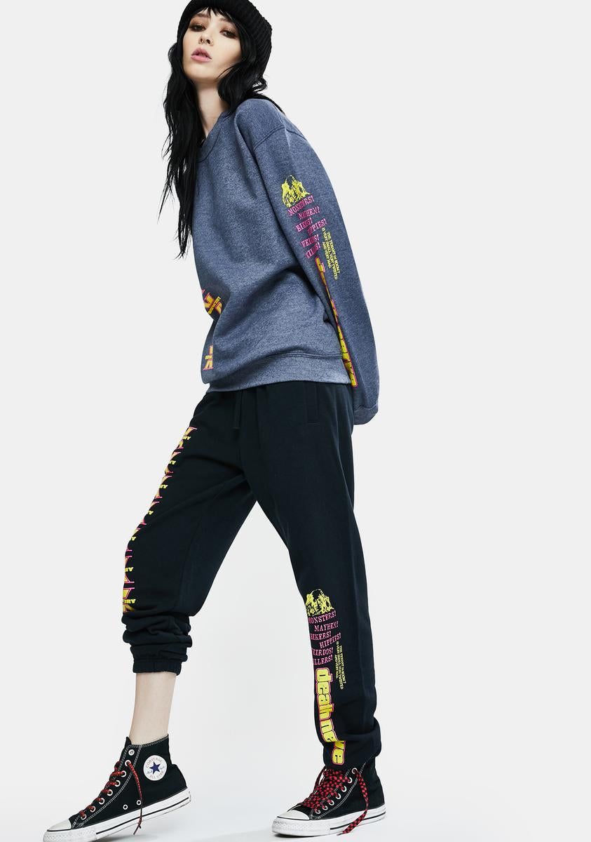 Death Nerves Graphic Sweatpants sold by Dolls Kill product image thumbnail 2