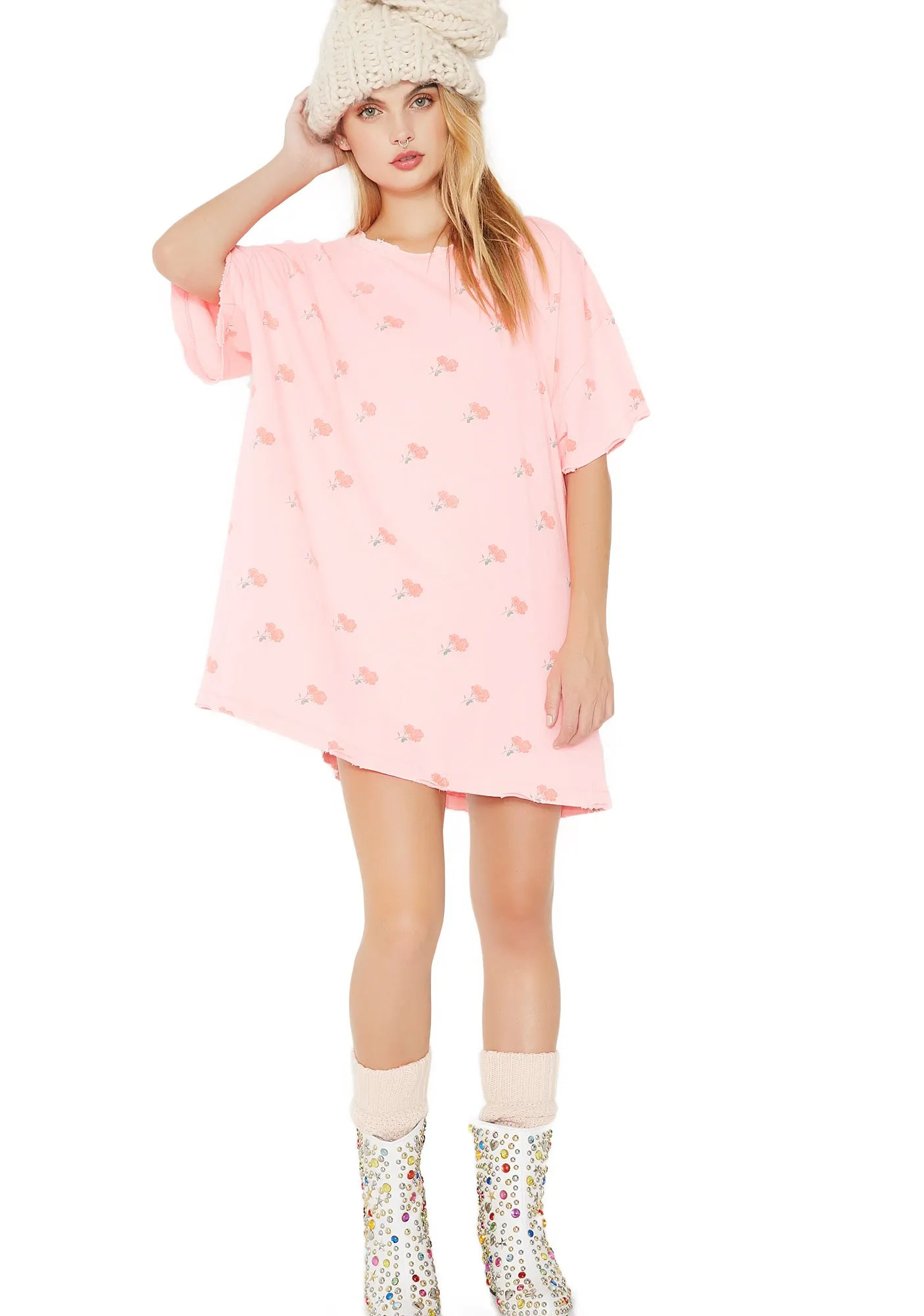 Rose Ditsy Party Doll Dress sold by Dolls Kill product image thumbnail 2