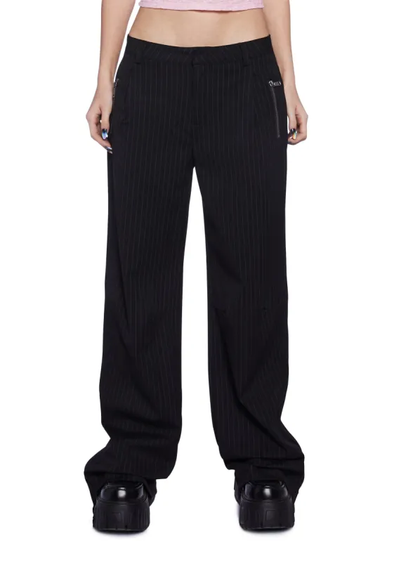 Stylish Times Pinstripe Pants sold by Dolls Kill