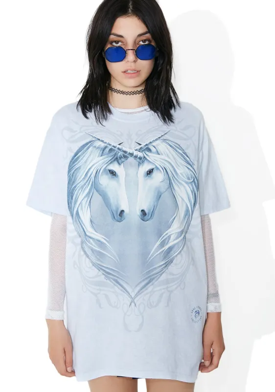 Unicorn Convalescence Tee sold by Dolls Kill