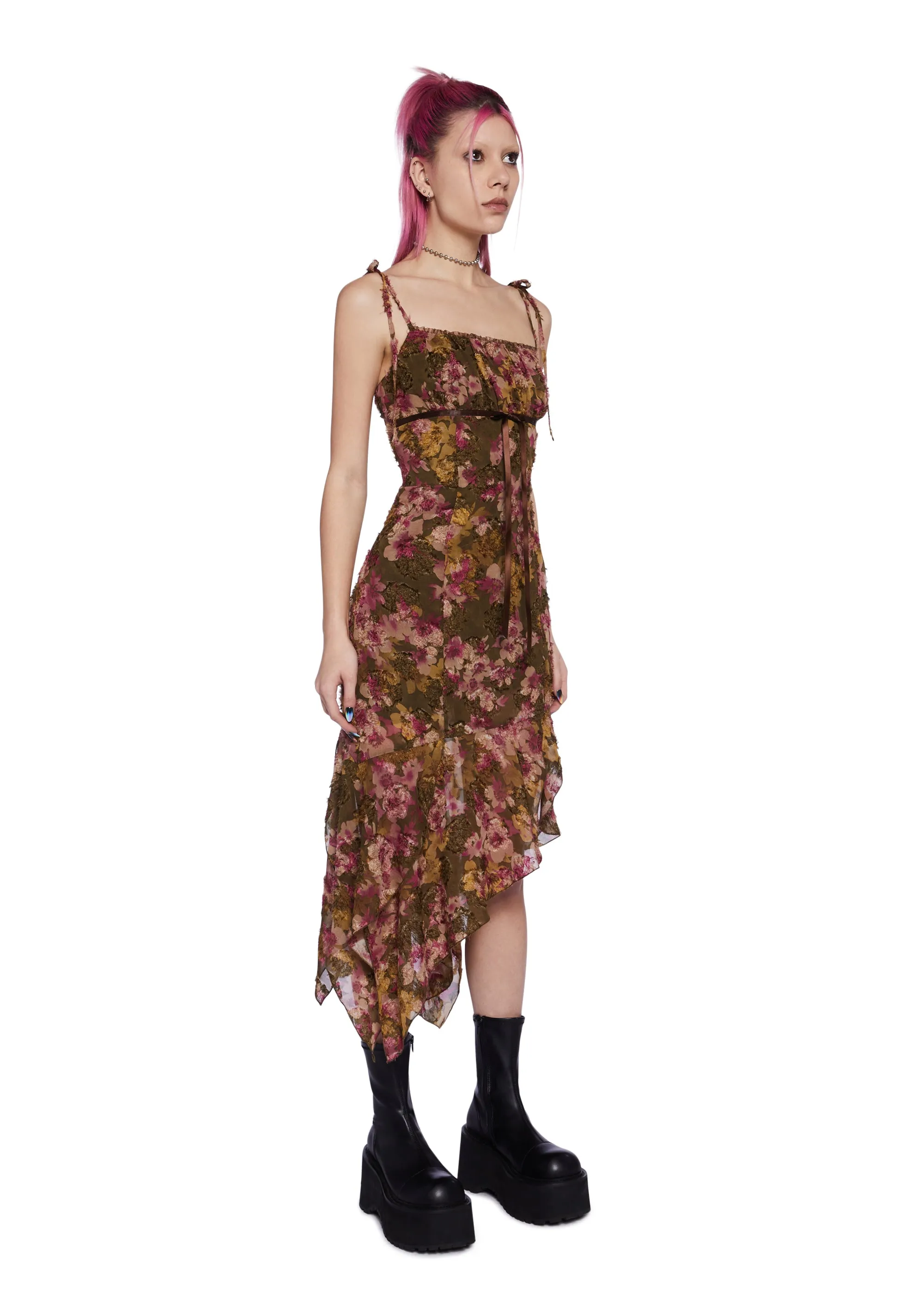 Blossom Bestie Midi Dress sold by Dolls Kill product image thumbnail 3