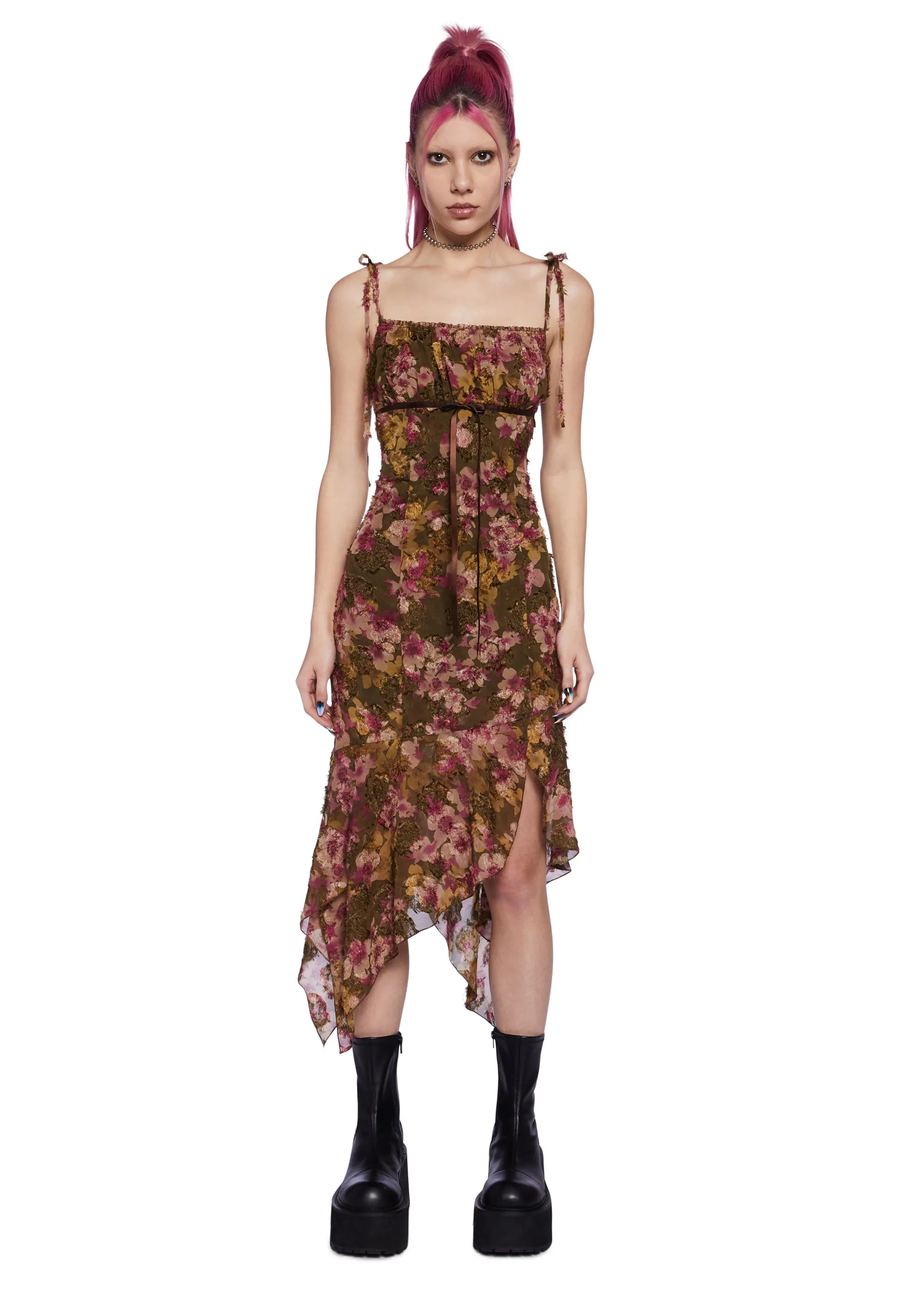 Blossom Bestie Midi Dress sold by Dolls Kill