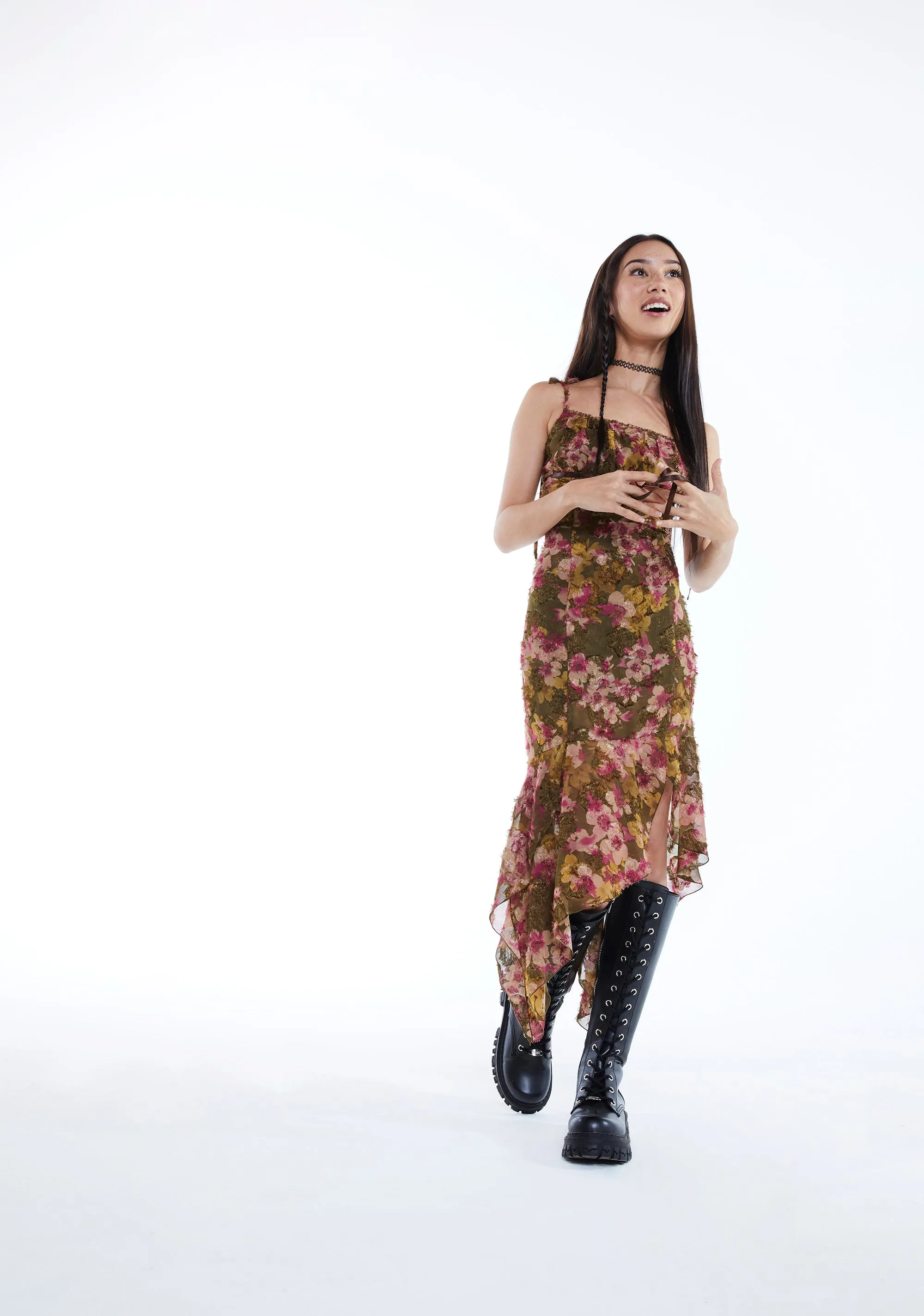 Blossom Bestie Midi Dress sold by Dolls Kill product image thumbnail 4