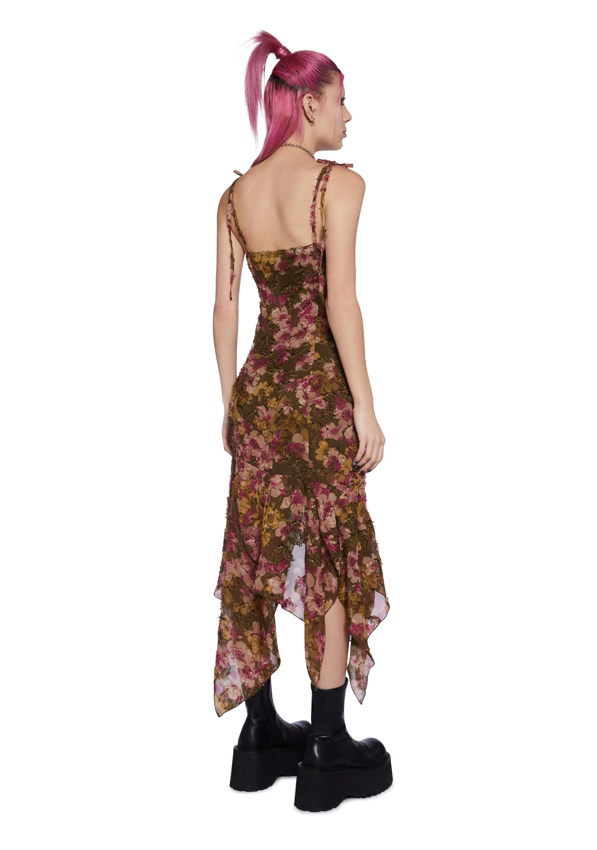 Blossom Bestie Midi Dress sold by Dolls Kill product image thumbnail 5