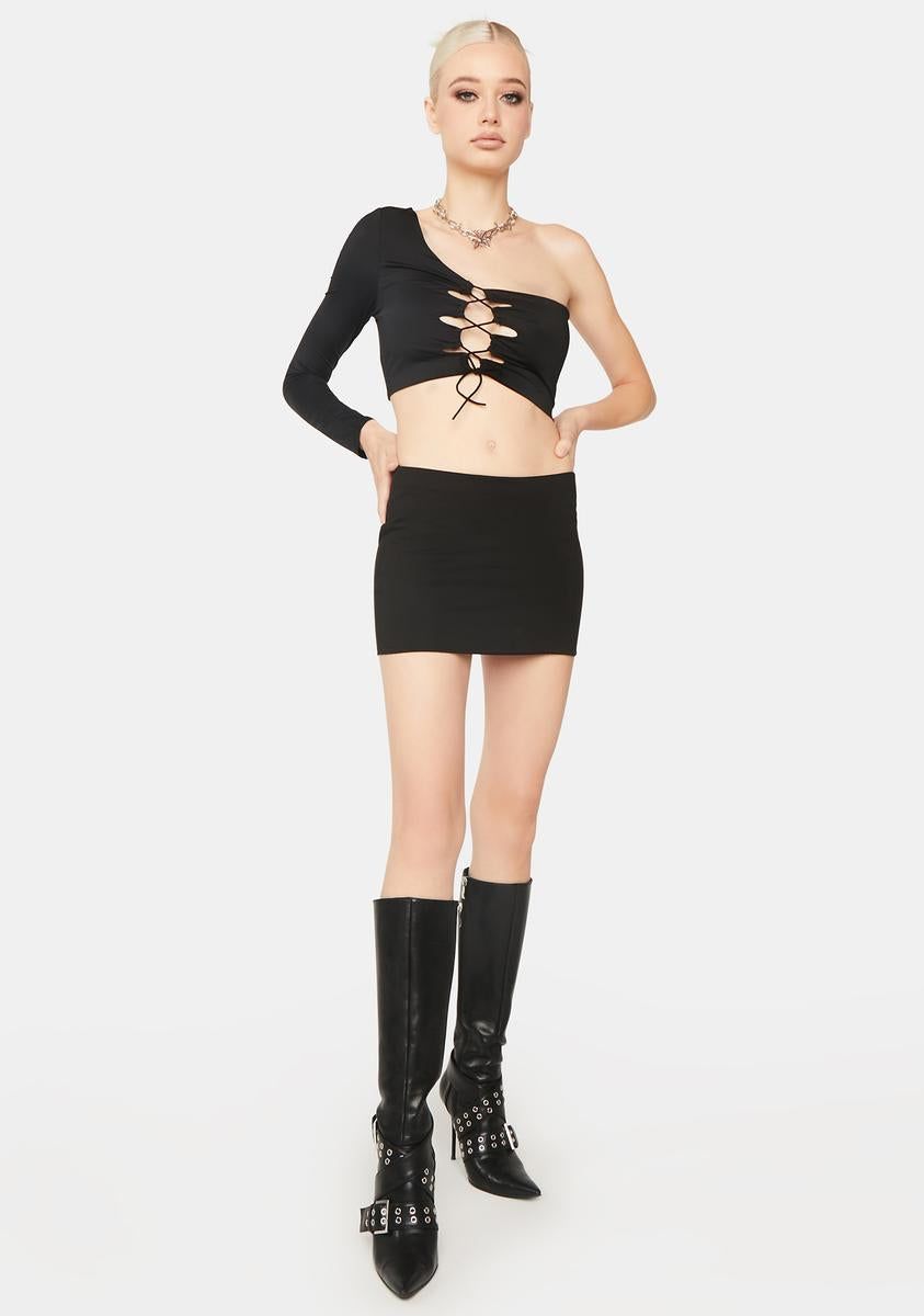Basic Space Low-Rise Mini Skirt sold by Dolls Kill product image thumbnail 3