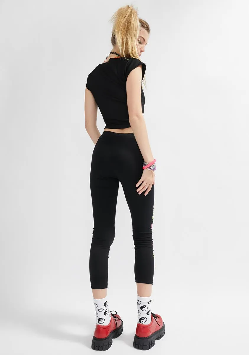 Growing Pains Floral Leggings sold by Dolls Kill product image thumbnail 4