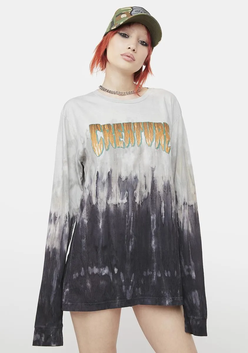 Logo Rust Long Sleeve Graphic Tee sold by Dolls Kill product image thumbnail 2