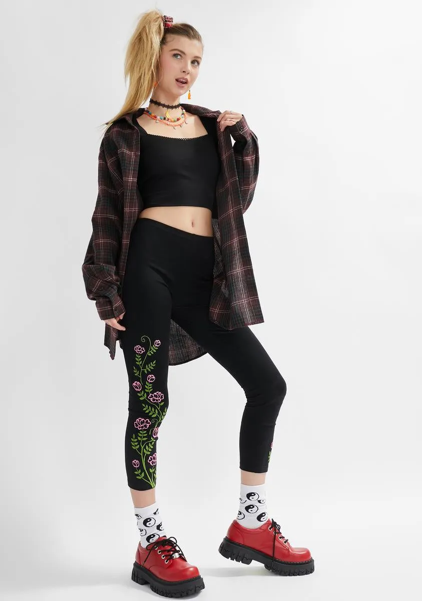 Growing Pains Floral Leggings sold by Dolls Kill product image thumbnail 2