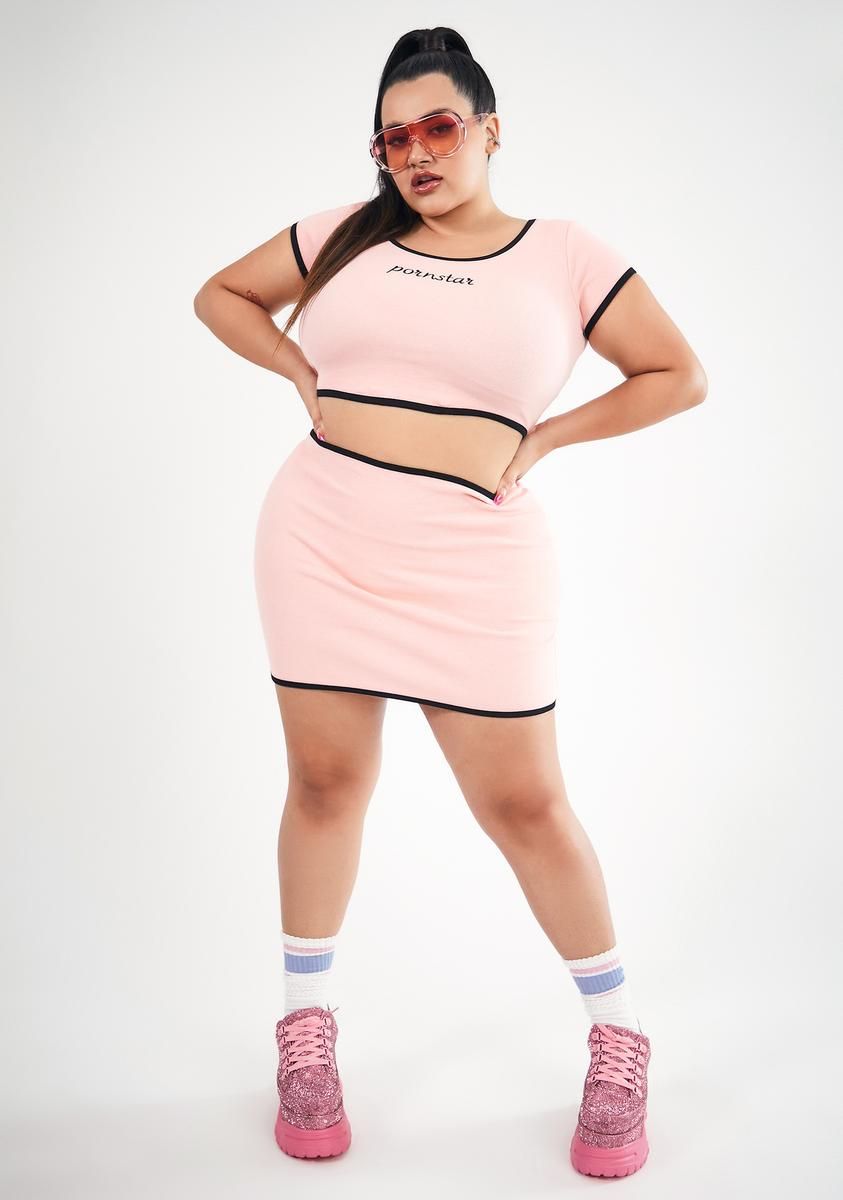 Plus Starring Role Crop Tee sold by Dolls Kill product image thumbnail 3