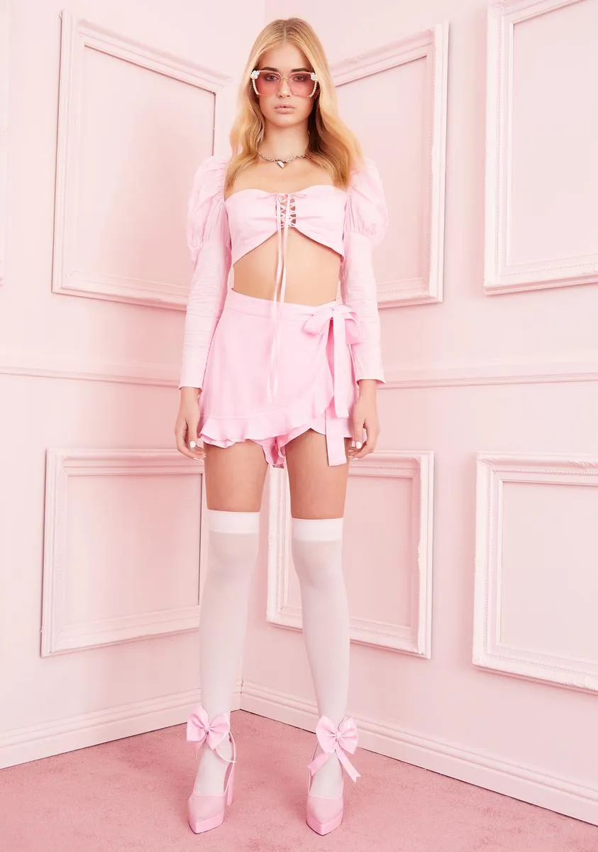 Love Fiend Crop Blouse sold by Dolls Kill product image thumbnail 3