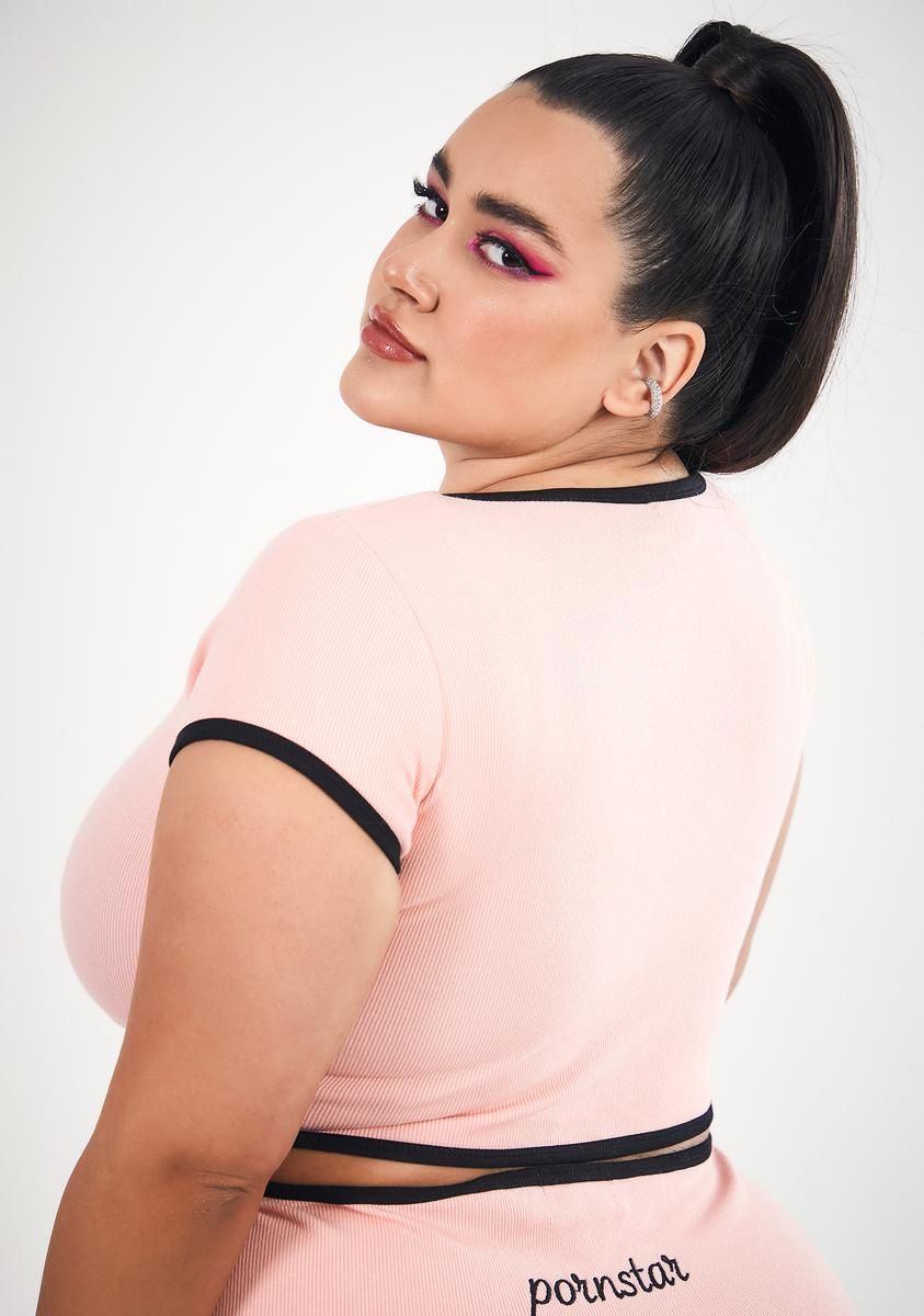 Plus Starring Role Crop Tee sold by Dolls Kill product image thumbnail 4