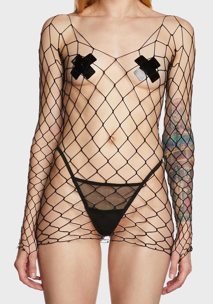 Slipstream Fishnet Set sold by Dolls Kill product image thumbnail 2
