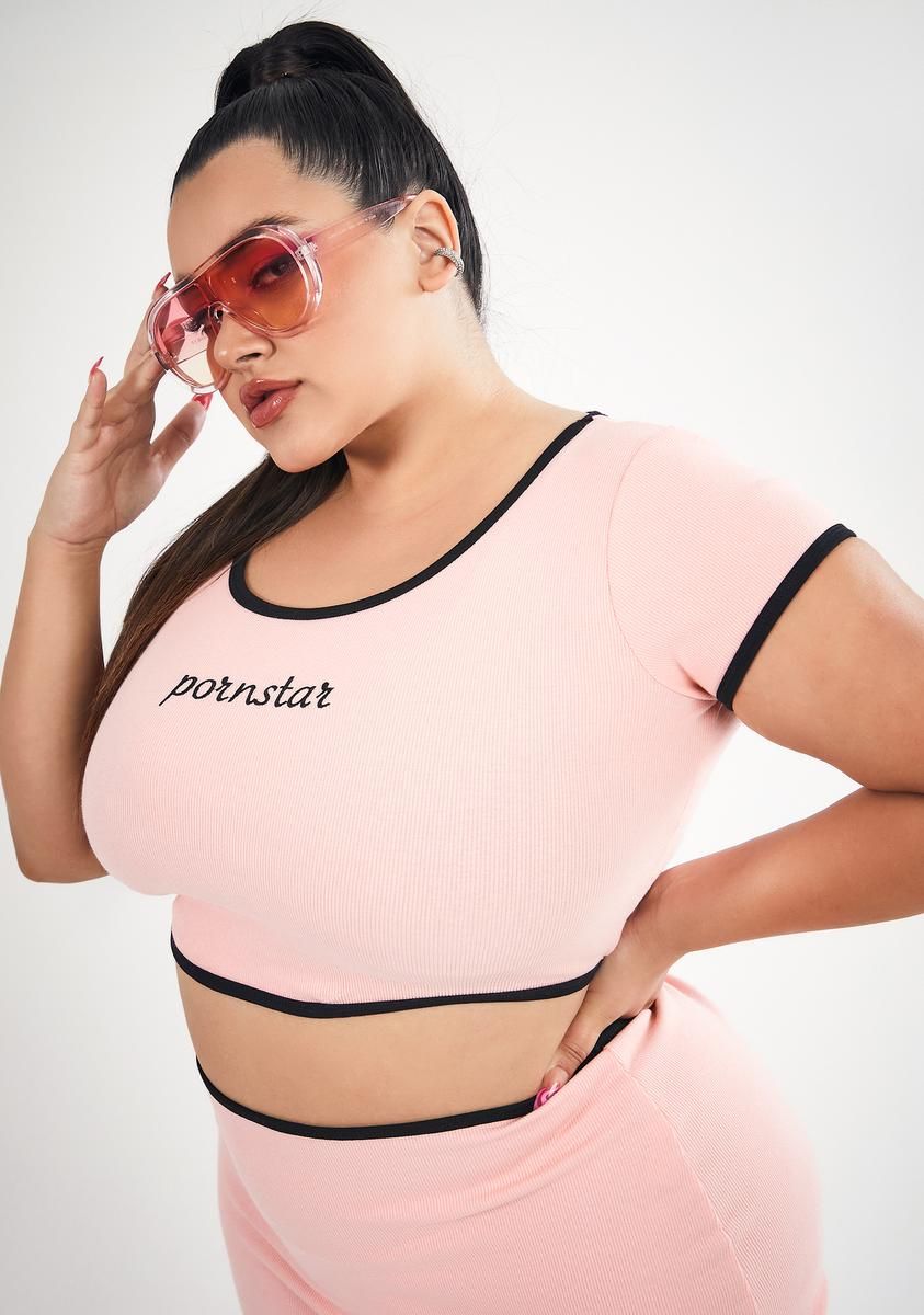 Plus Starring Role Crop Tee sold by Dolls Kill product image thumbnail 2