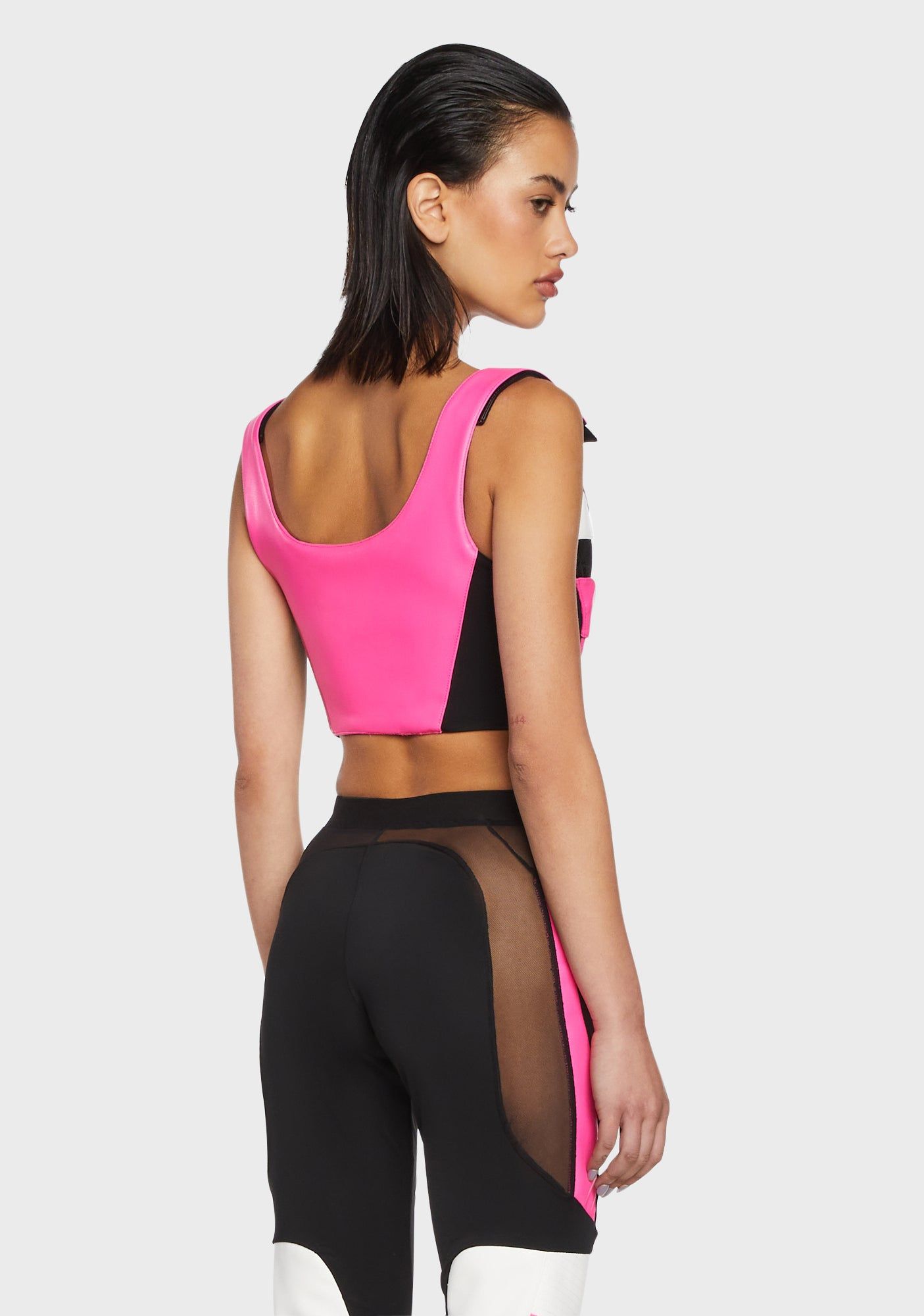 Techno Lacing Corset Top - Pink sold by Dolls Kill product image thumbnail 5