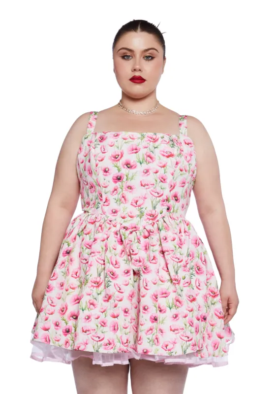 Plus Magic Moves Corset Dress - Floral sold by Dolls Kill