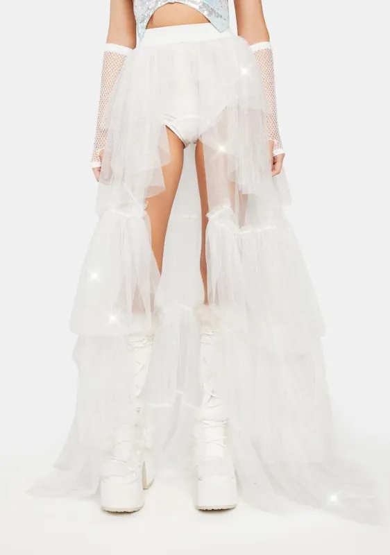 Ethereal Showgirl Tulle Maxi Skirt sold by Dolls Kill