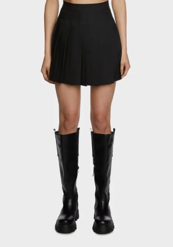 Onyx Just Like Candy Pleated Skirt sold by Dolls Kill