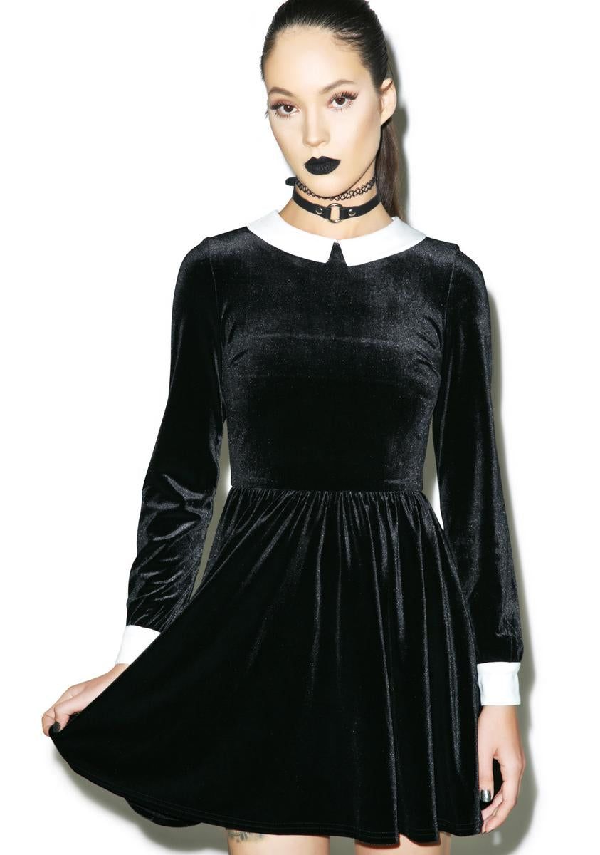 Holloway Velvet Dress sold by Dolls Kill