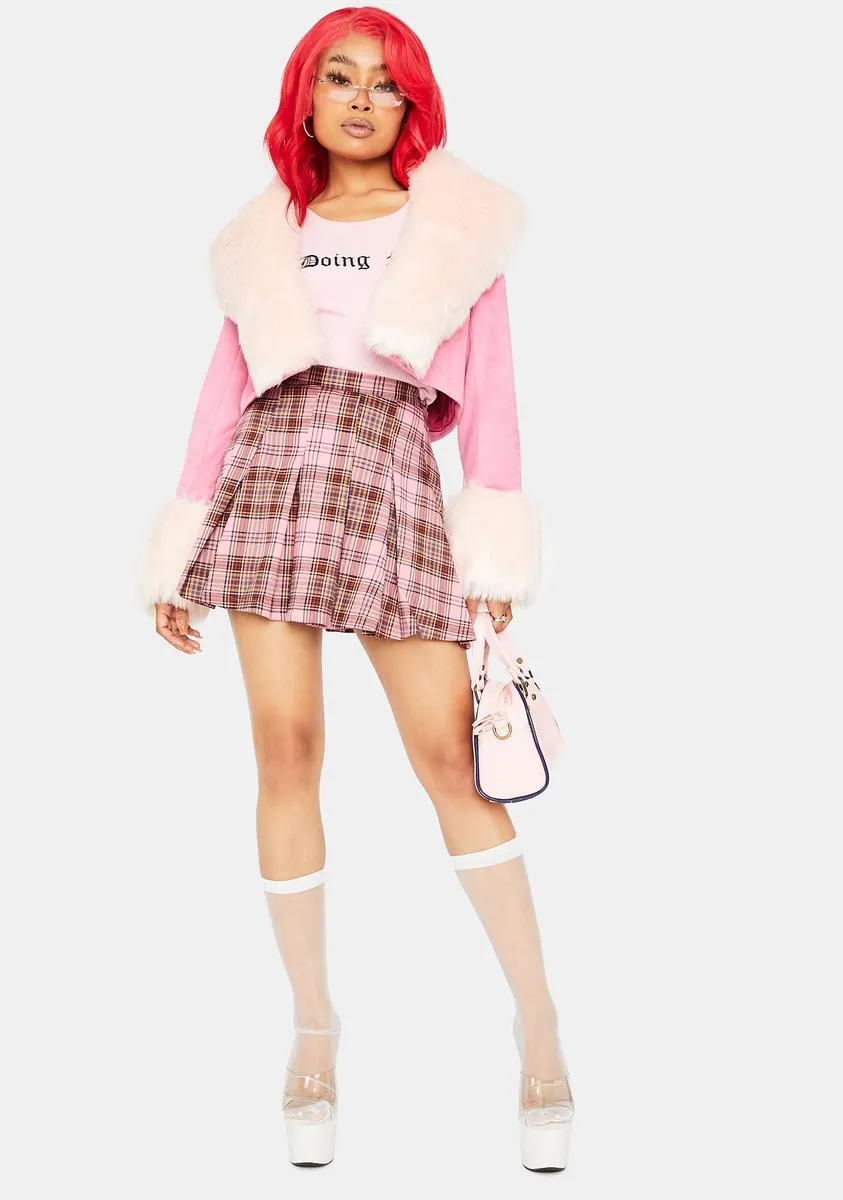 Sugar On My Bad Side Faux Fur Coat sold by Dolls Kill product image thumbnail 3