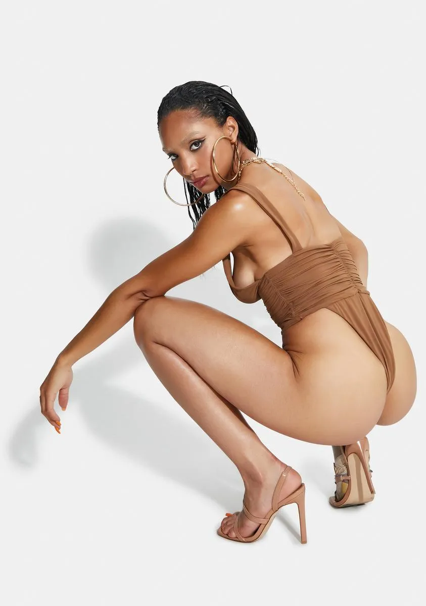 Brown Sugar Echo One Piece Swimsuit sold by Dolls Kill product image thumbnail 4