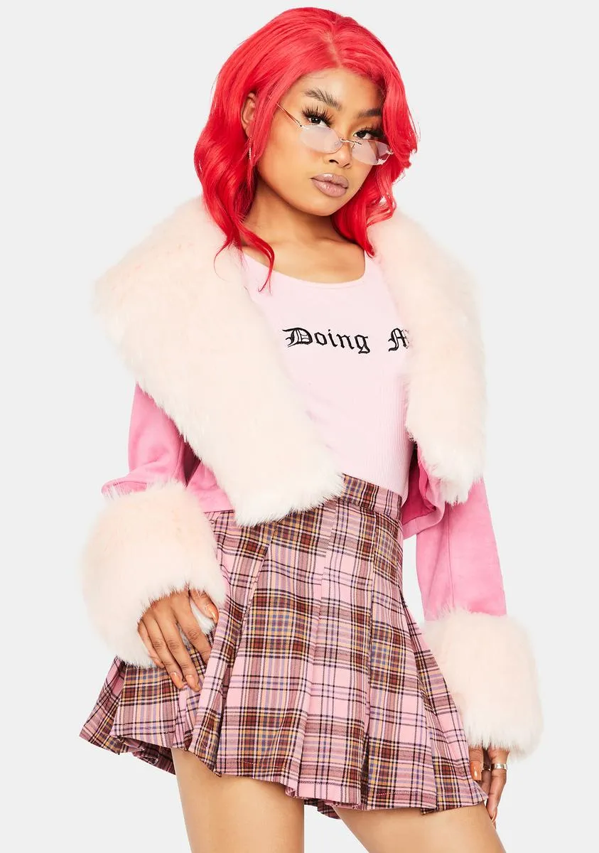 Sugar On My Bad Side Faux Fur Coat sold by Dolls Kill product image thumbnail 2