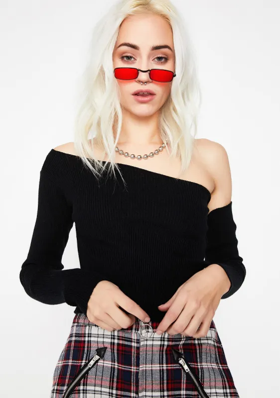 One Sided Ribbed Top sold by Dolls Kill