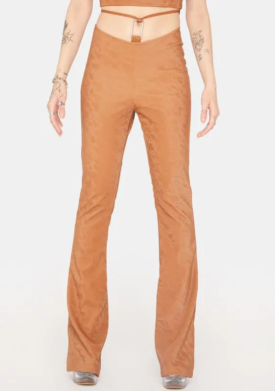 Real Baddie Status Flare Pants sold by Dolls Kill