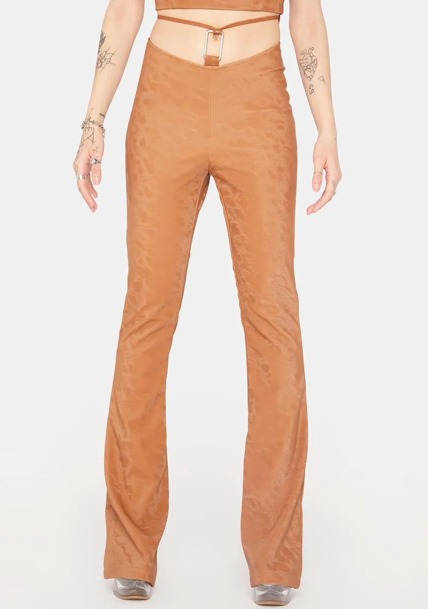 Real Baddie Status Flare Pants sold by Dolls Kill