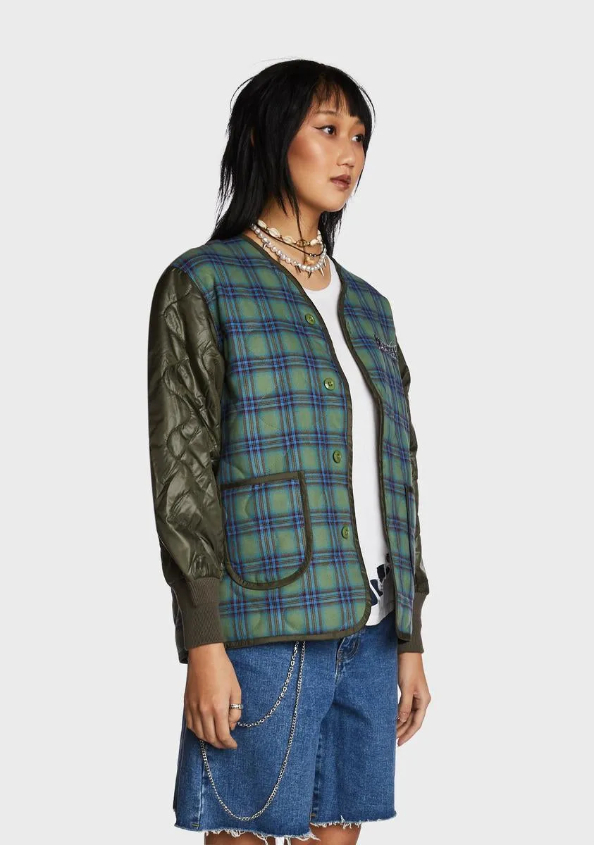 Bowery Plaid Liner Jacket sold by Dolls Kill product image thumbnail 3