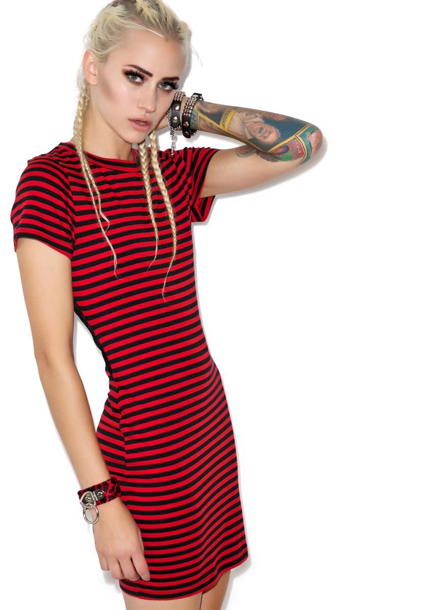Menace T-shirt Dress sold by Dolls Kill product image thumbnail 4