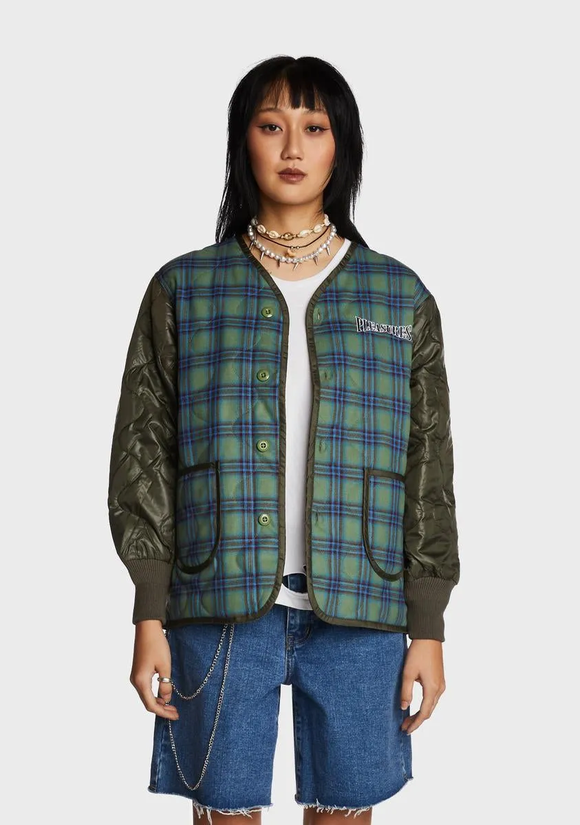Bowery Plaid Liner Jacket sold by Dolls Kill