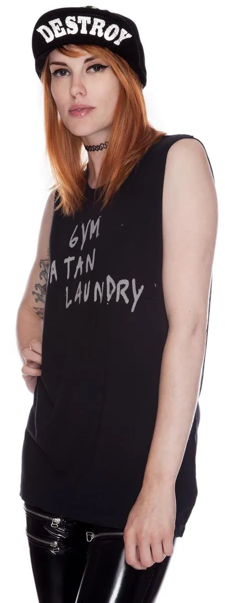 Gym Satan Laundry Muscle Tank sold by Dolls Kill product image thumbnail 4