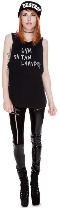 Gym Satan Laundry Muscle Tank sold by Dolls Kill