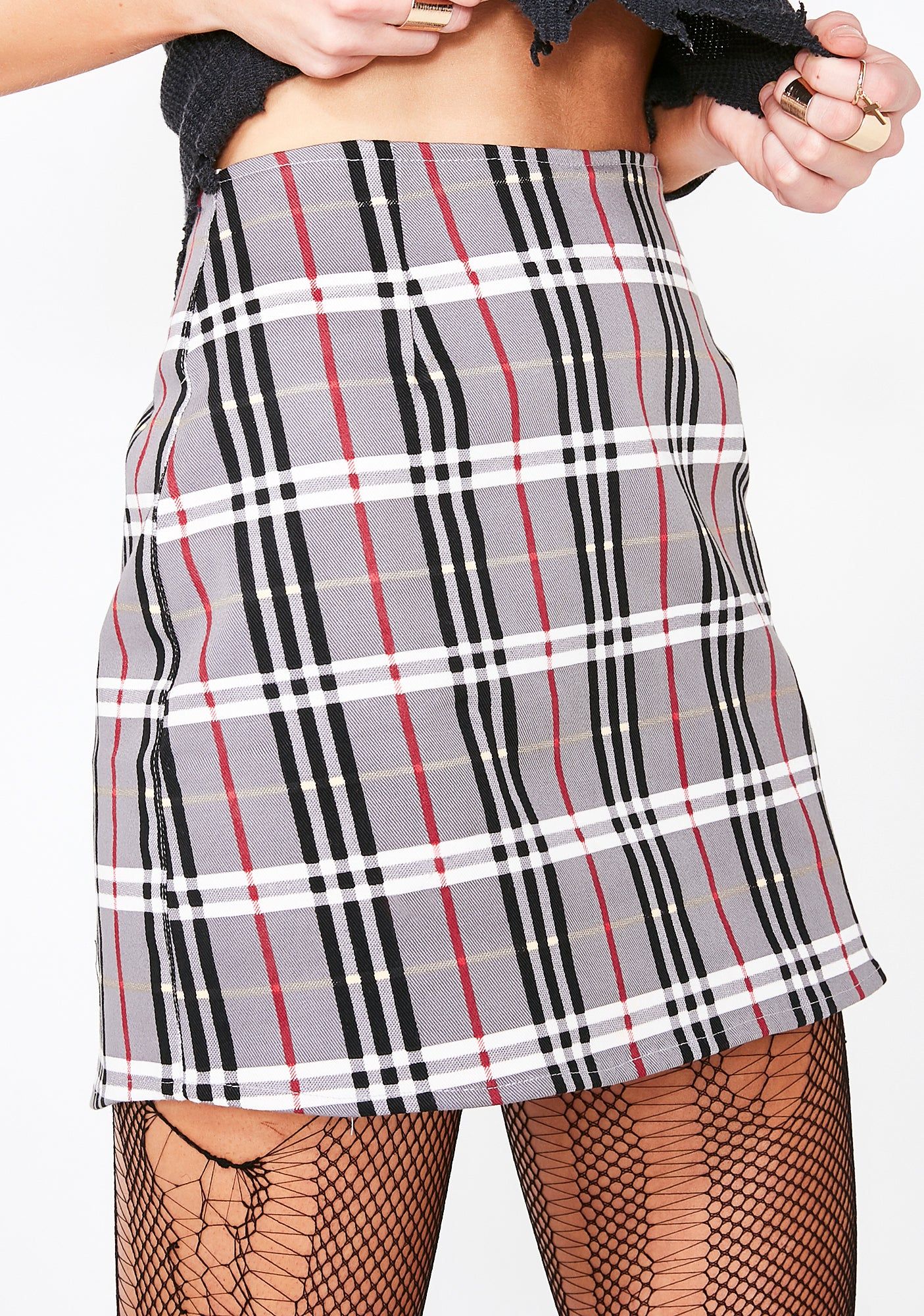 Heritage Check Pelmo Skirt sold by Dolls Kill