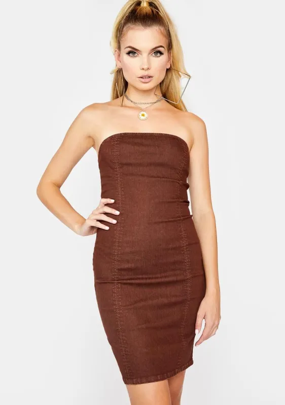 Cocoa The Freak Out Midi Dress sold by Dolls Kill