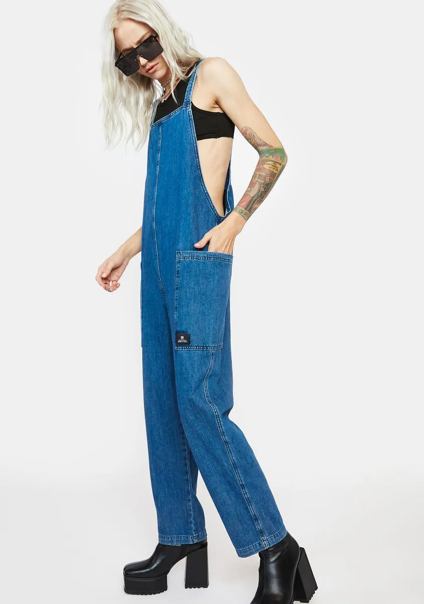 Albie Denim Dungarees sold by Dolls Kill product image thumbnail 2