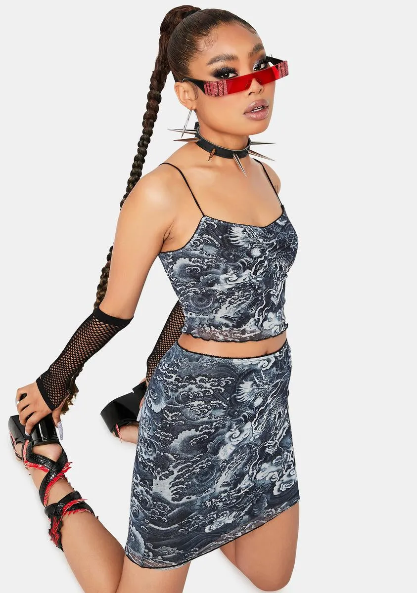 Fierce Dragon Mesh Tank sold by Dolls Kill product image thumbnail 2
