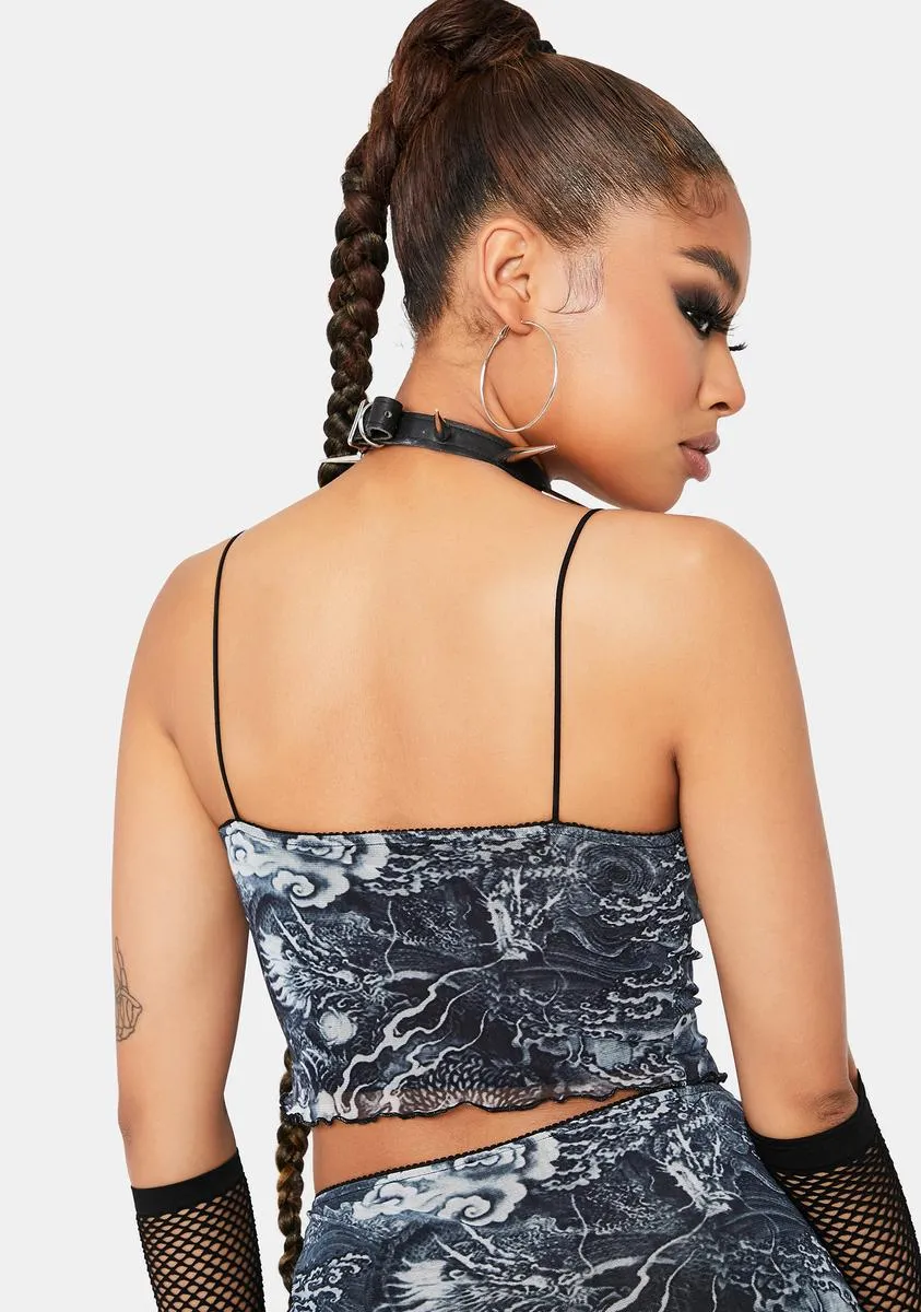 Fierce Dragon Mesh Tank sold by Dolls Kill product image thumbnail 4
