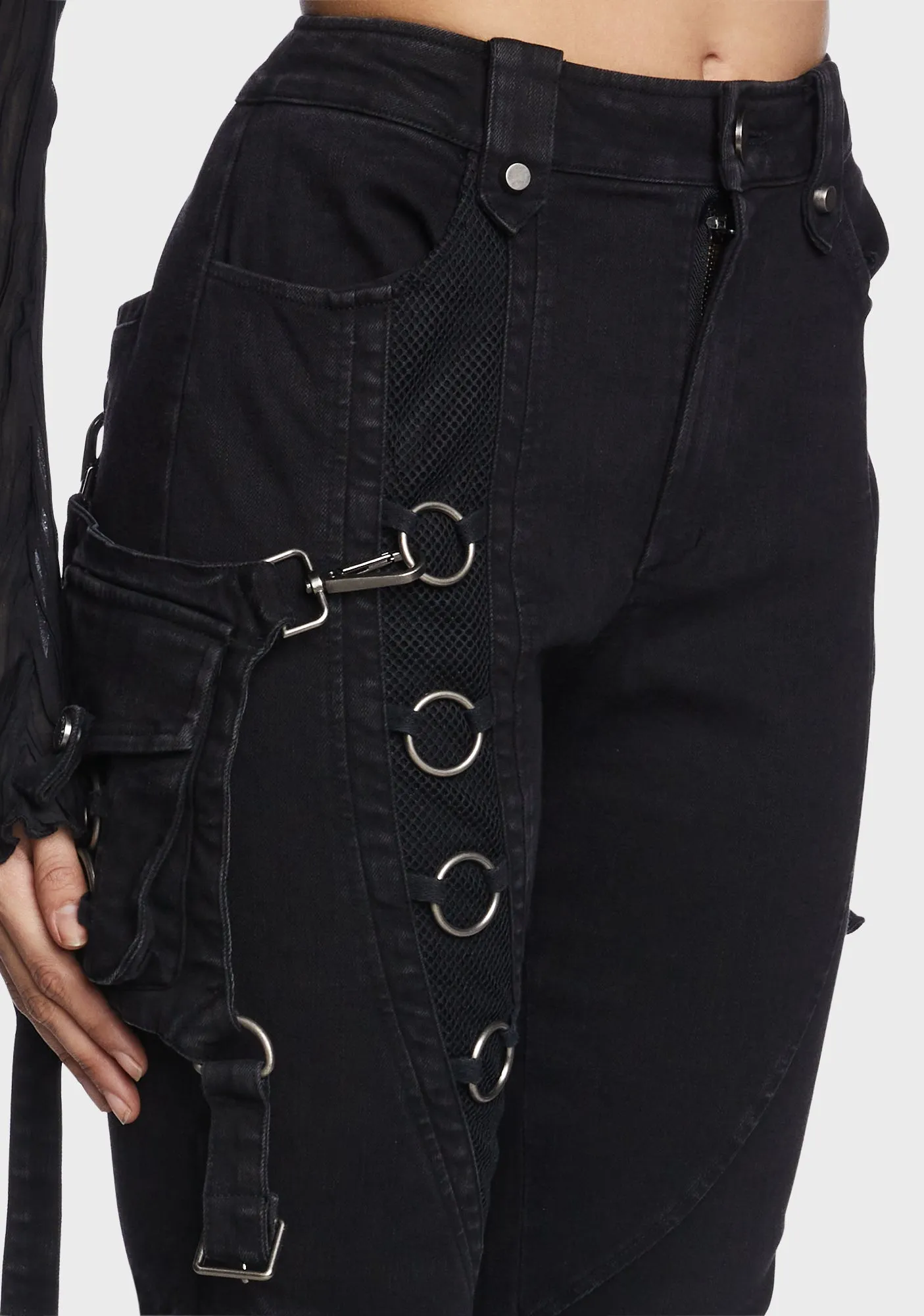 Punk Wash Distressed Heavy Metal Pants sold by Dolls Kill product image thumbnail 2