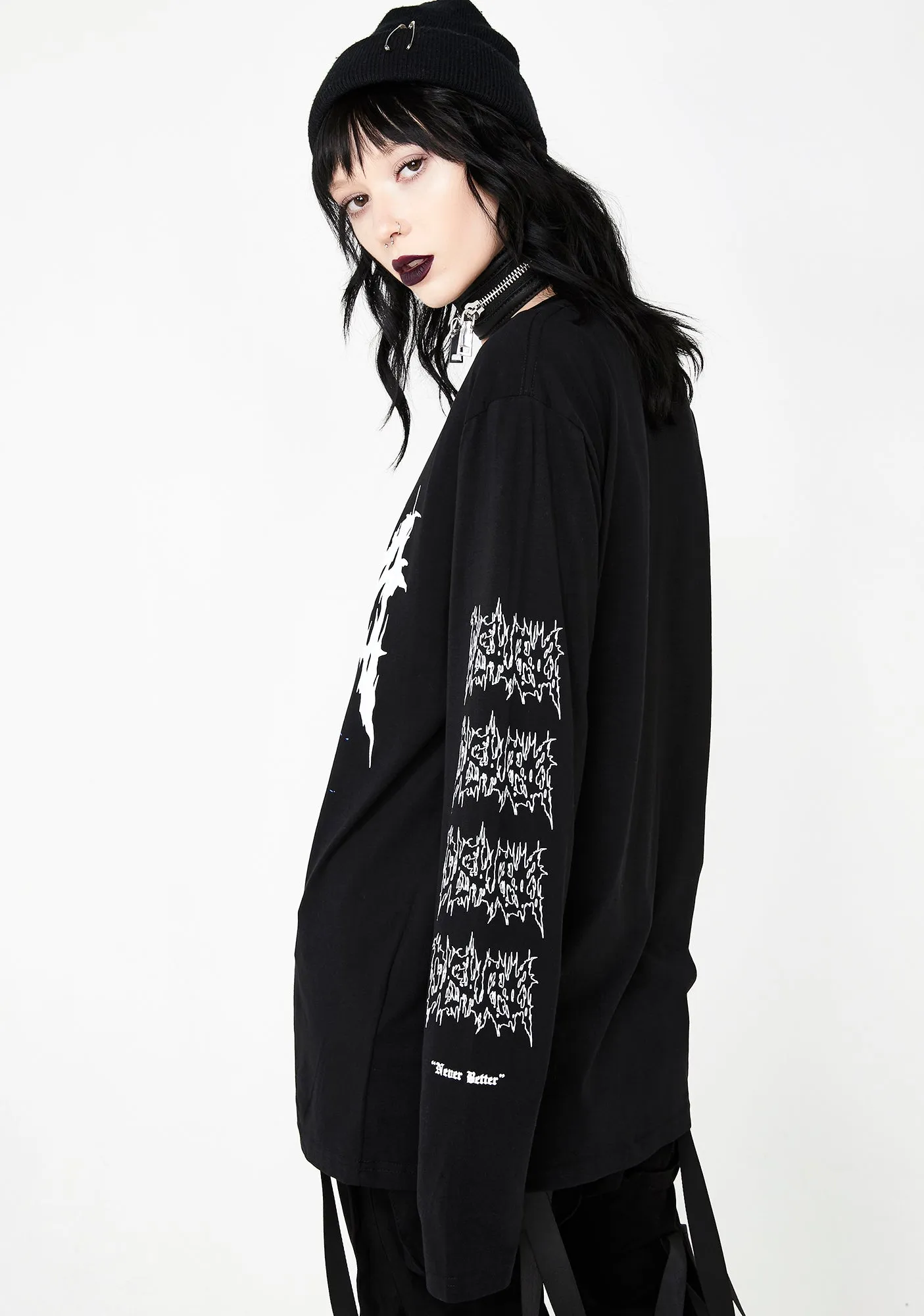 Okay Long Sleeve T-Shirt sold by Dolls Kill product image thumbnail 4
