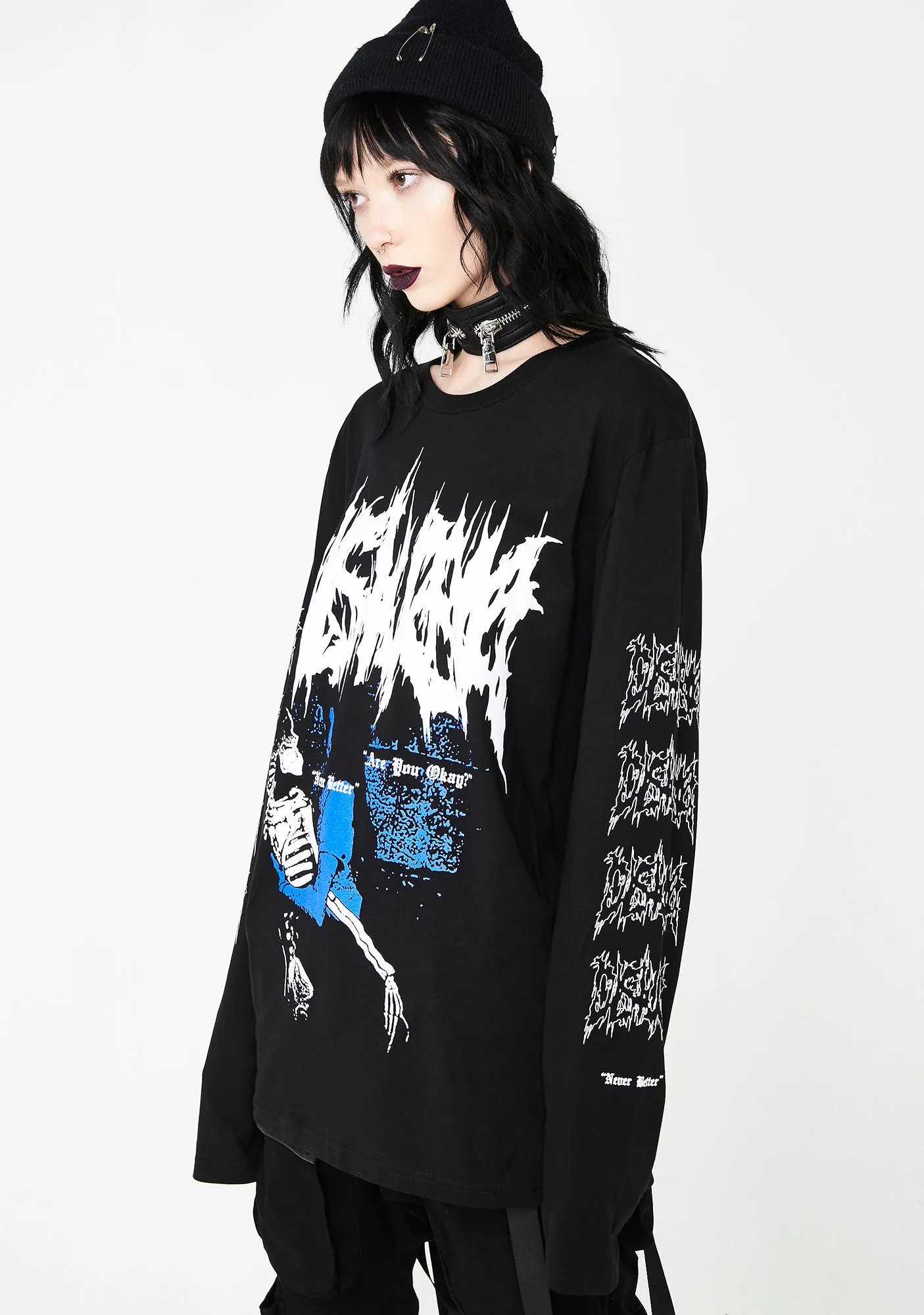 Okay Long Sleeve T-Shirt sold by Dolls Kill product image thumbnail 2