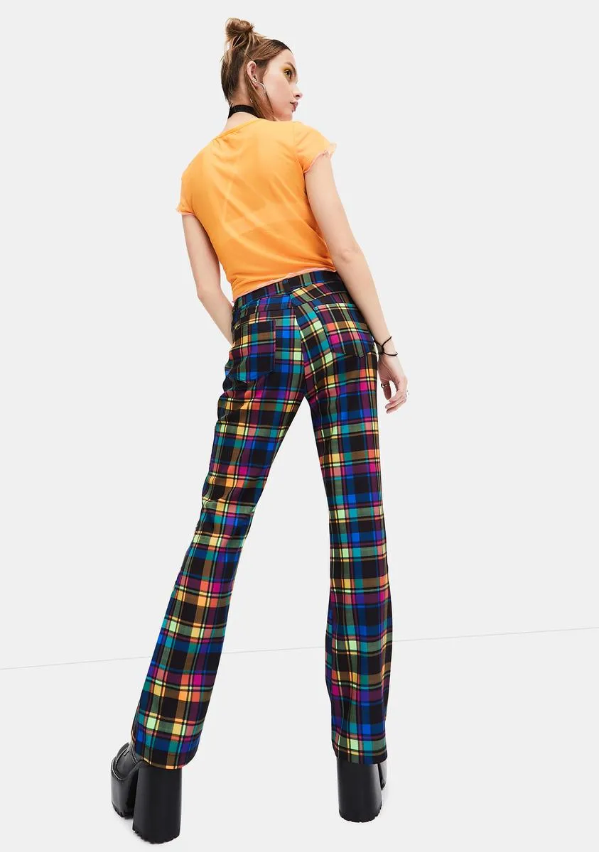 Into The Groove Plaid Pants sold by Dolls Kill product image thumbnail 4