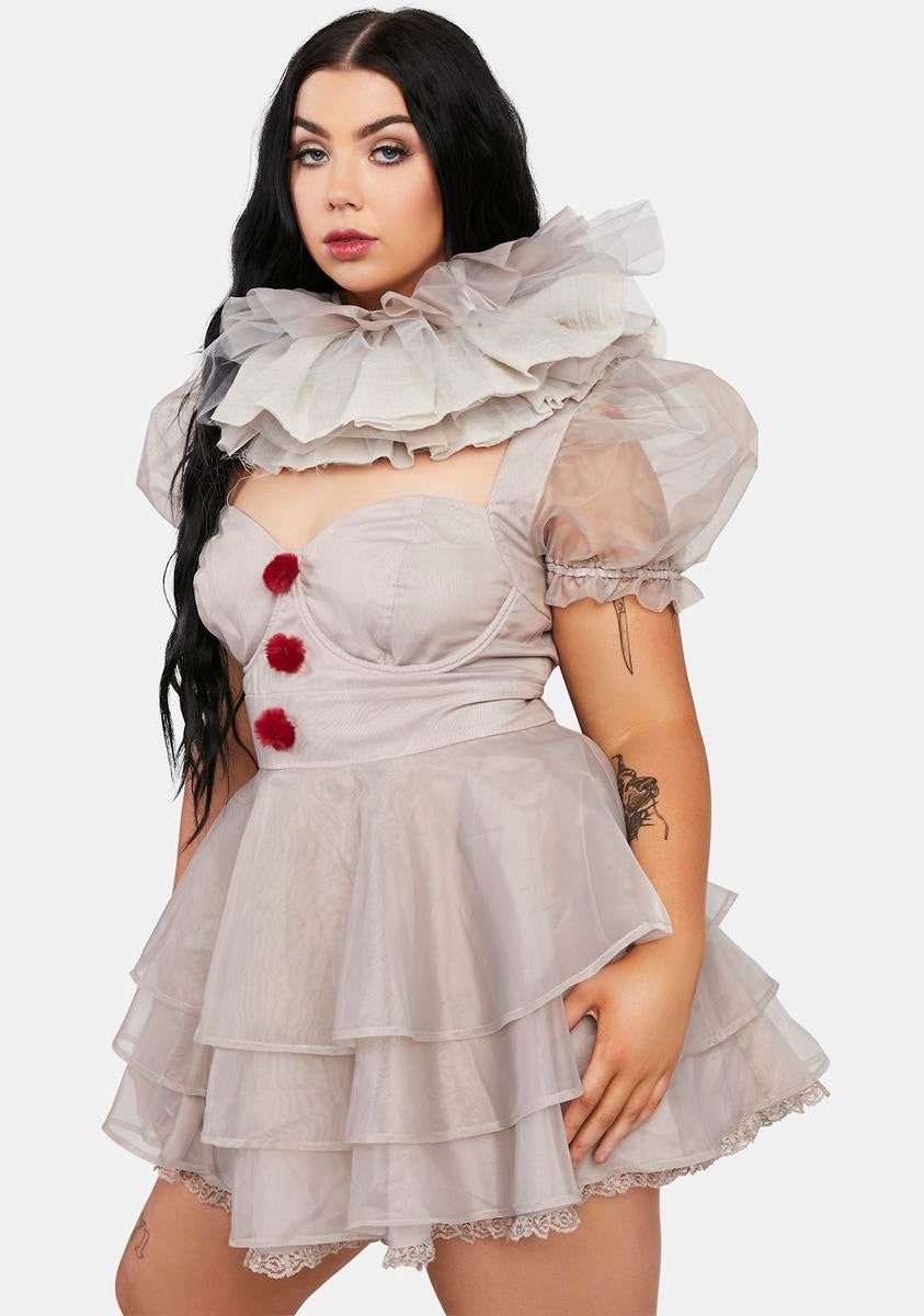 Plus Killer Clown Babydoll Dress sold by Dolls Kill product image thumbnail 2